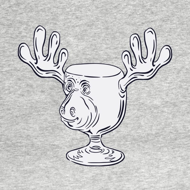 Funny Christmas Moose Mug by SLAG_Creative